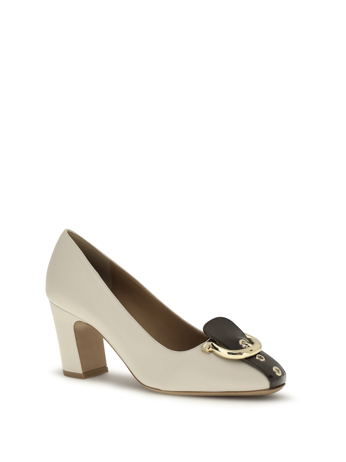 FERRAGAMO 5.5 leather pumps