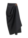 grain de poudre wool midi skirt