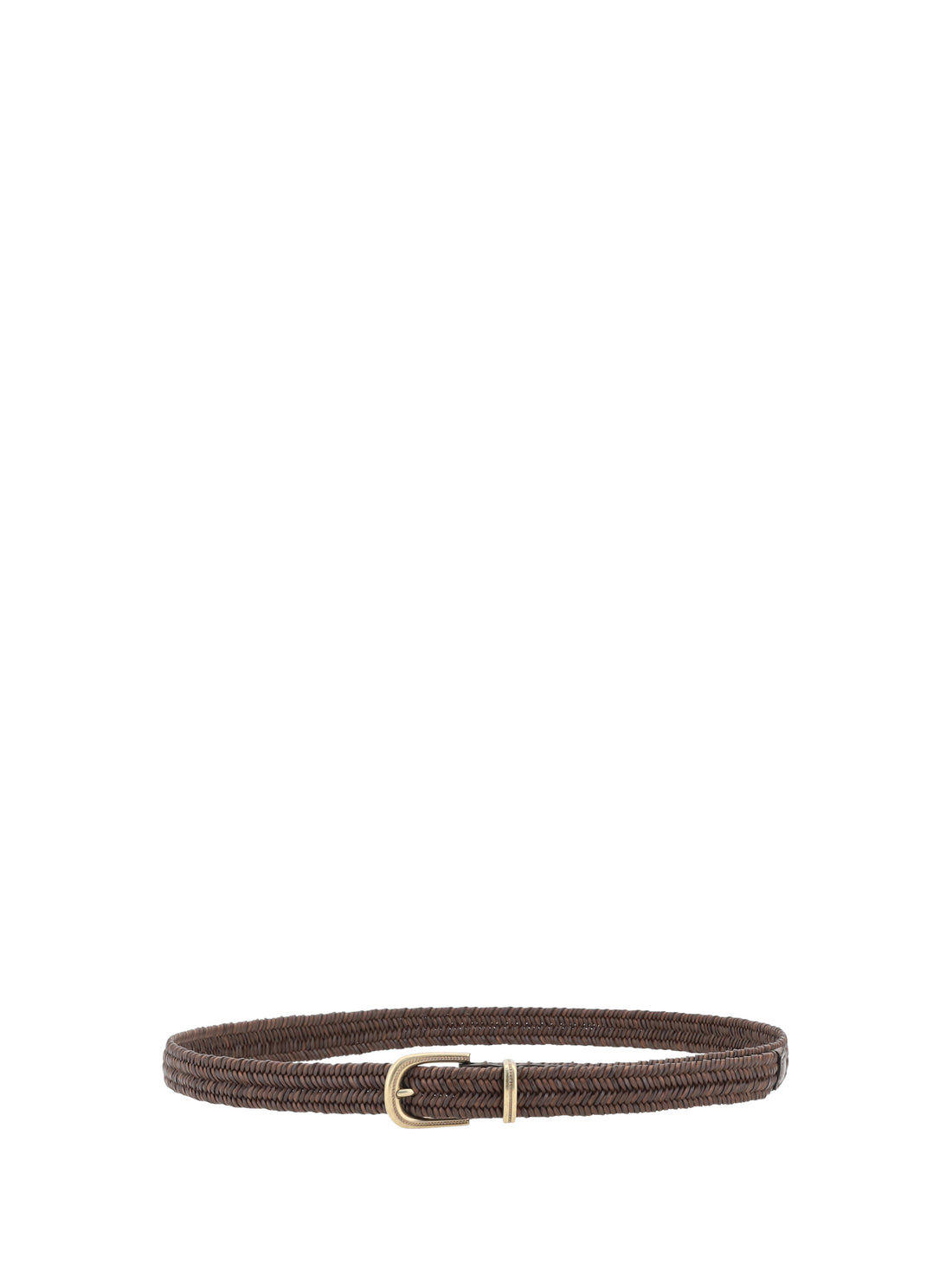 BRUNELLO CUCINELLI L braided stretch leather belt