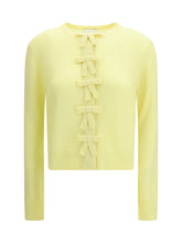 ALLUDE L cashmere sweater with decorative ties