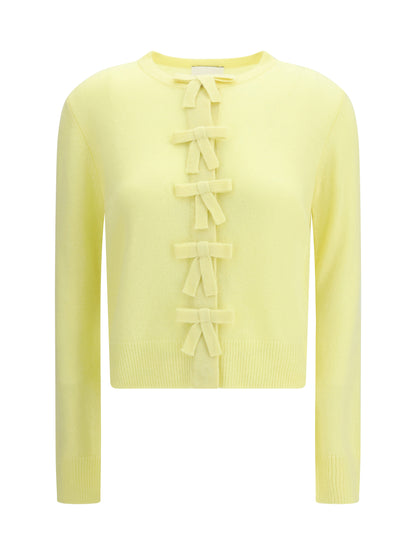 ALLUDE L cashmere sweater with decorative ties