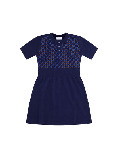 GUCCI 6Y wool embroidered child dress