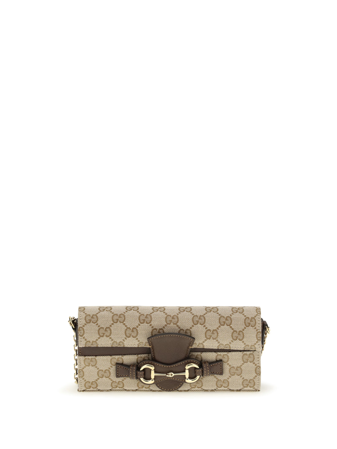 GUCCI OS gg fabric chain wallet with horsebit
