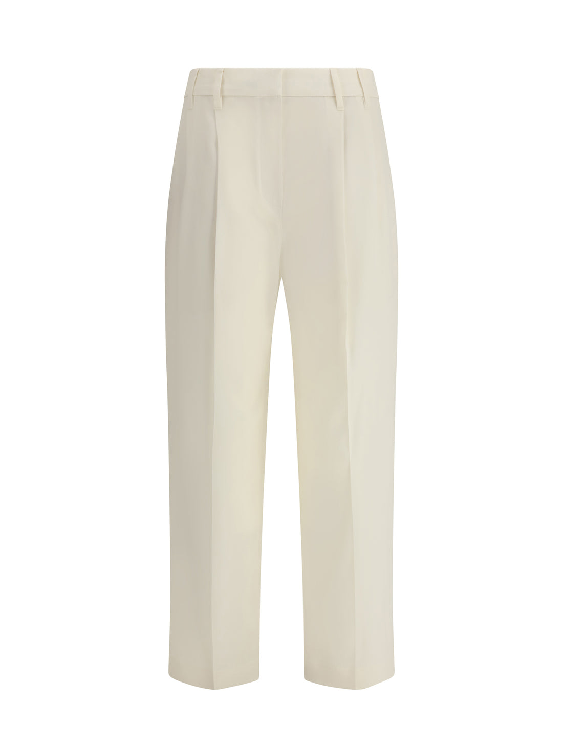 BRUNELLO CUCINELLI 42 sartorial track trousers in virgin wool crêpe fluid twill