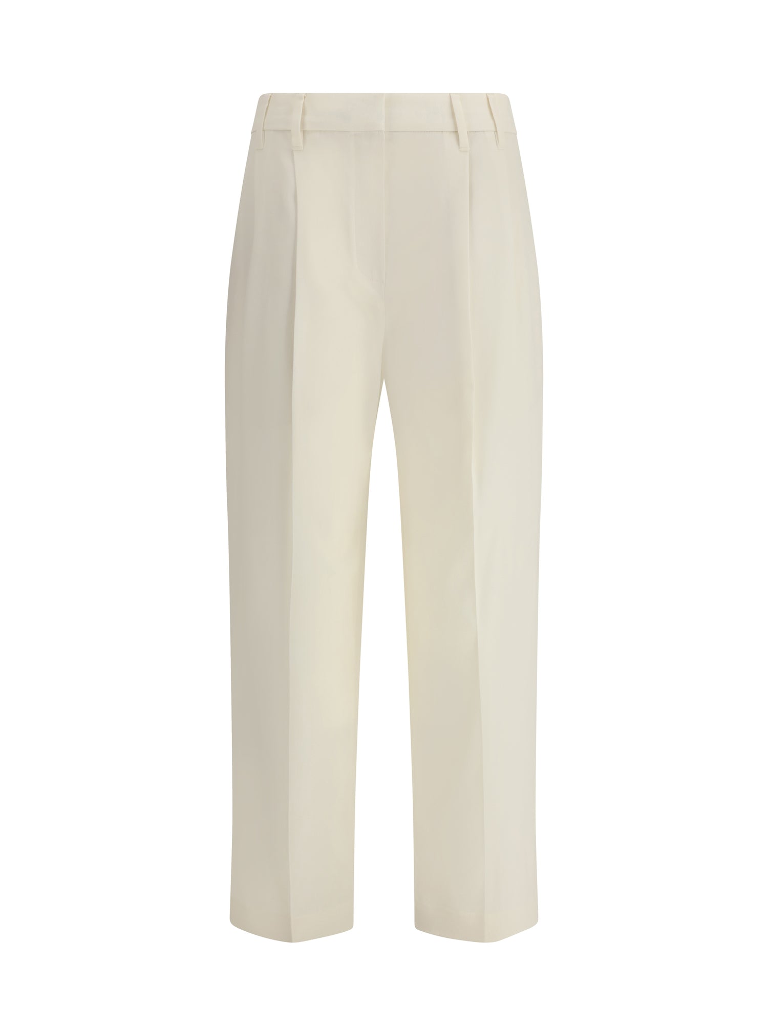 BRUNELLO CUCINELLI 42 sartorial track trousers in virgin wool crêpe fluid twill