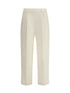 BRUNELLO CUCINELLI 42 sartorial track trousers in virgin wool crêpe fluid twill