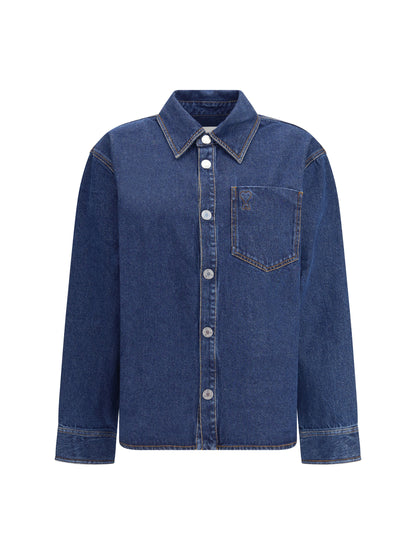 AMI PARIS L ami de coeur cotton denim overshirt