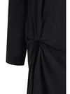 twisted-knot cotton dress