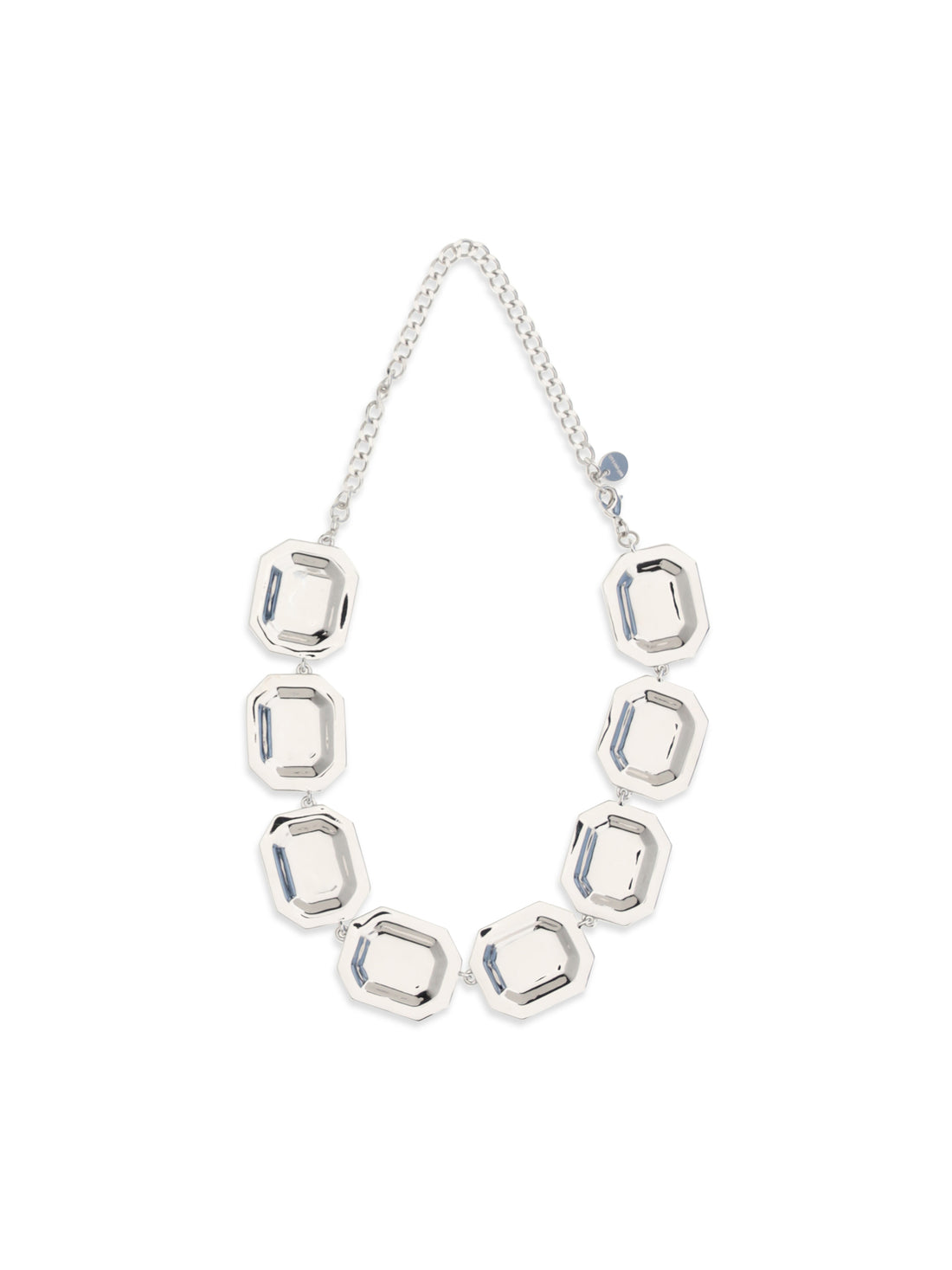 SELF-PORTRAIT OS silver crystal necklace