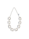silver crystal necklace
