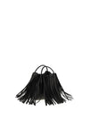 facet mini fringe leather handbag