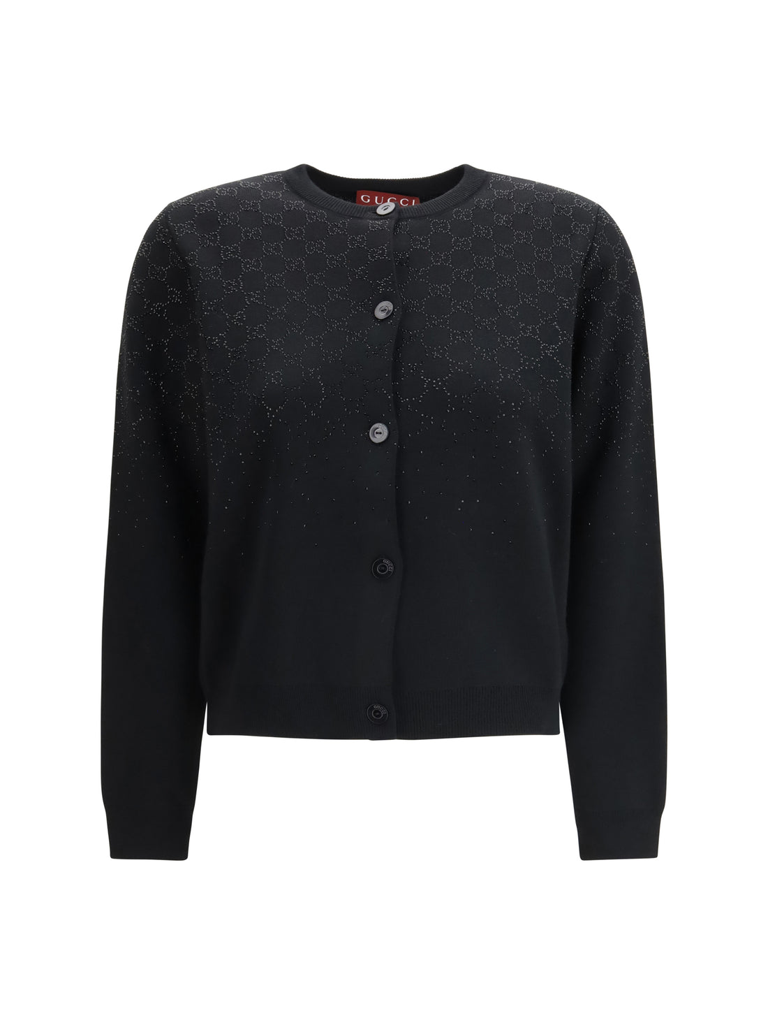 GUCCI M long-sleeve crew-neck cardigan