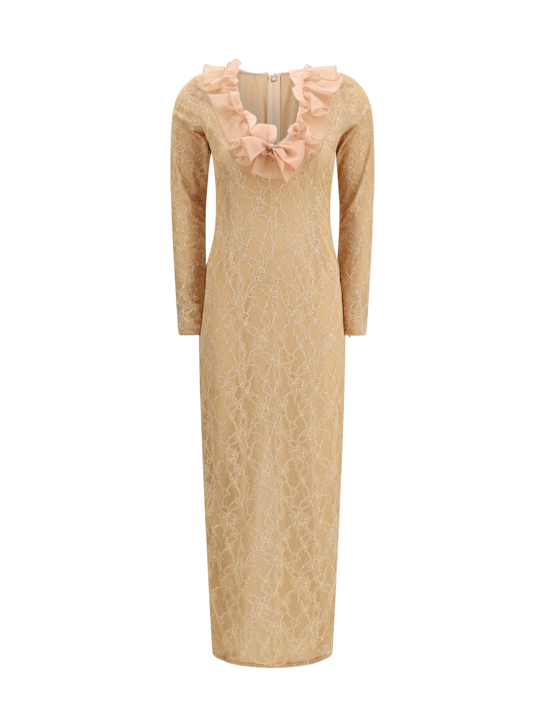 ALESSANDRA RICH 40 stretch lace evening dress 