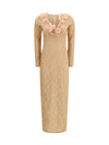 stretch lace evening dress