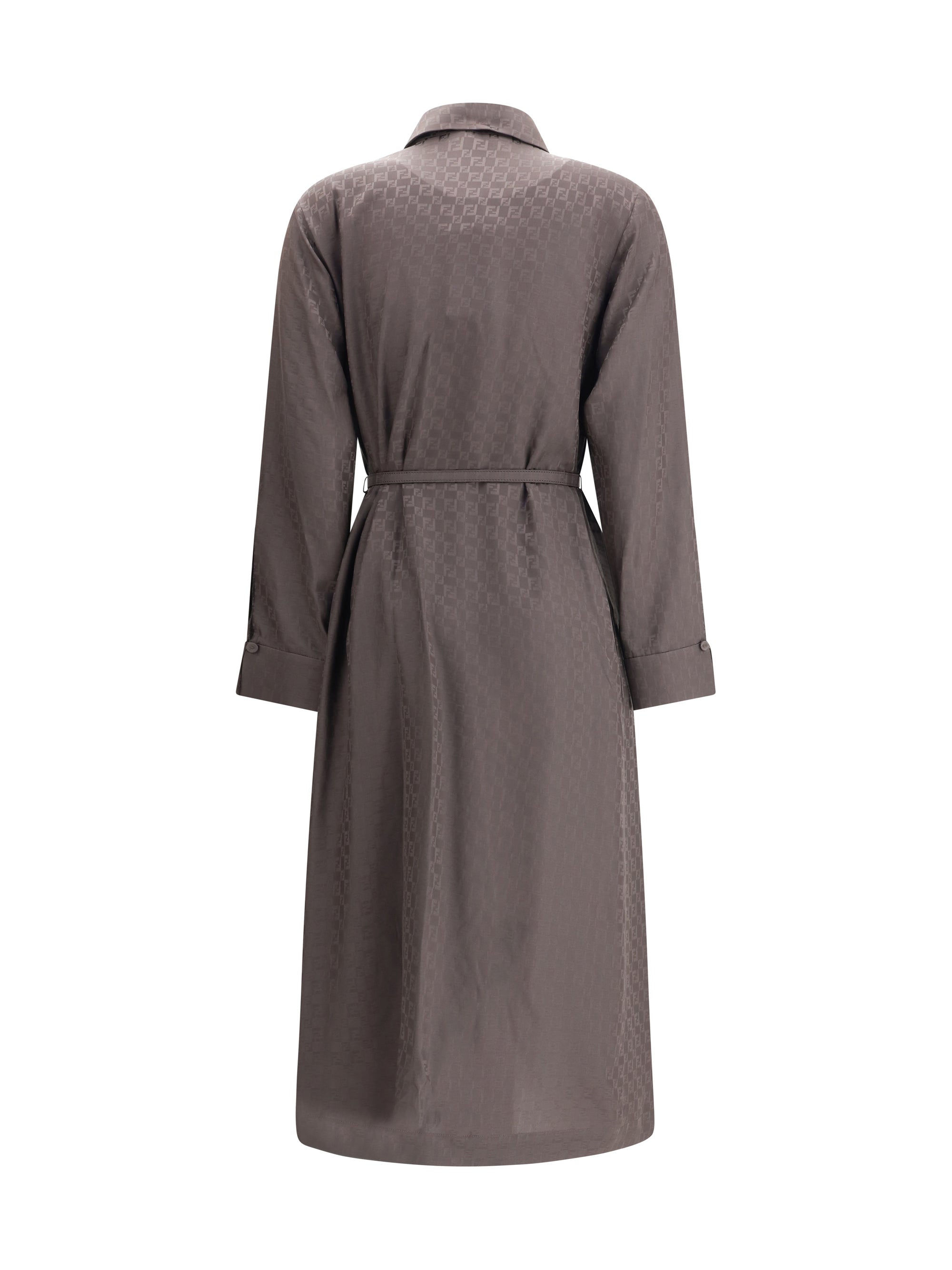 FENDI 40 ff silk jacquard dress