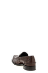 brushed leather loafers