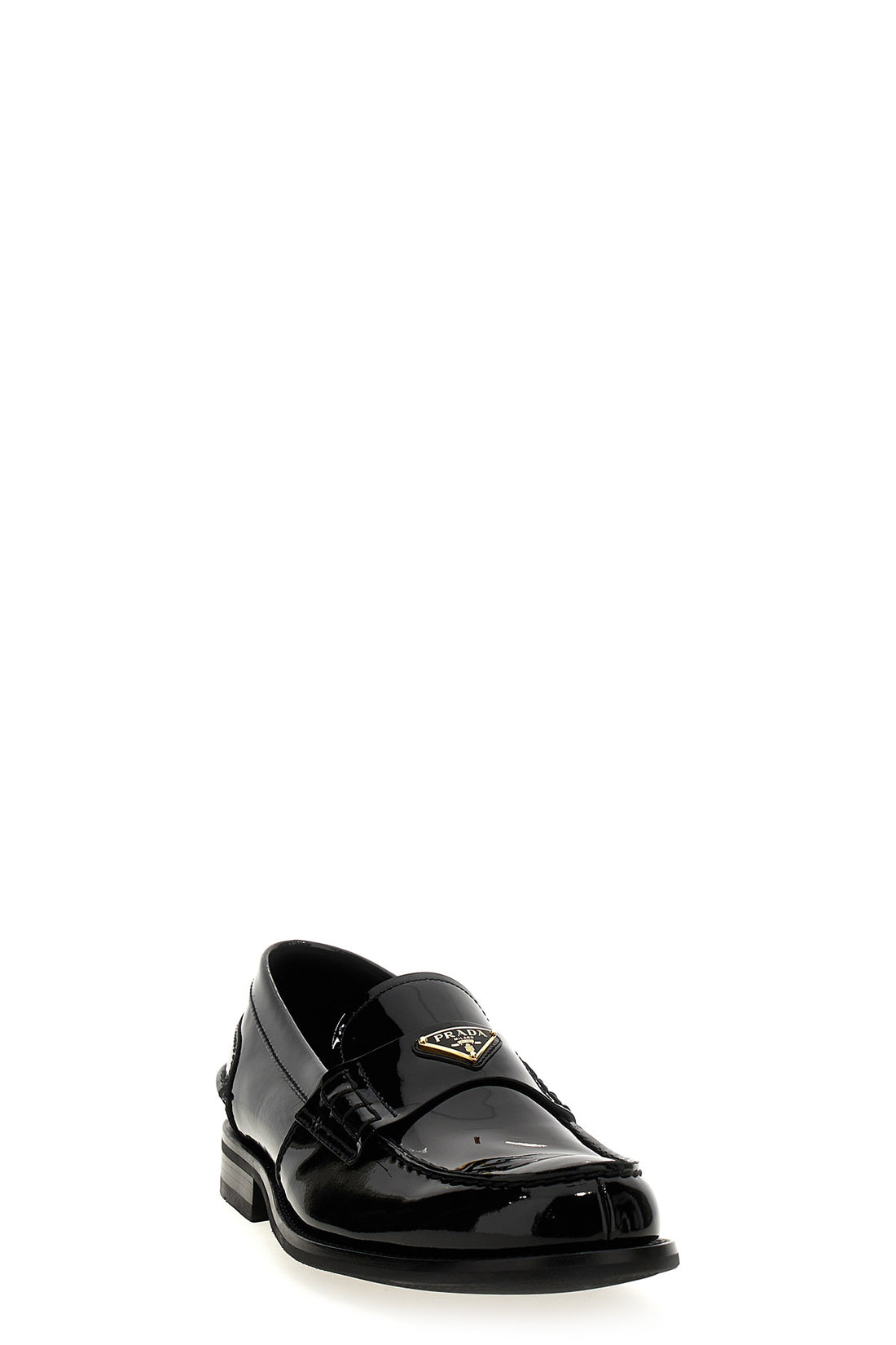 PRADA 7 patent leather loafers