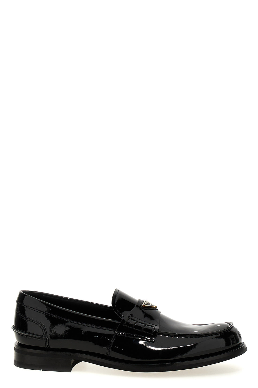 PRADA 7 patent leather loafers