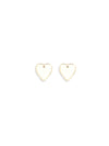 embellished heart earrings
