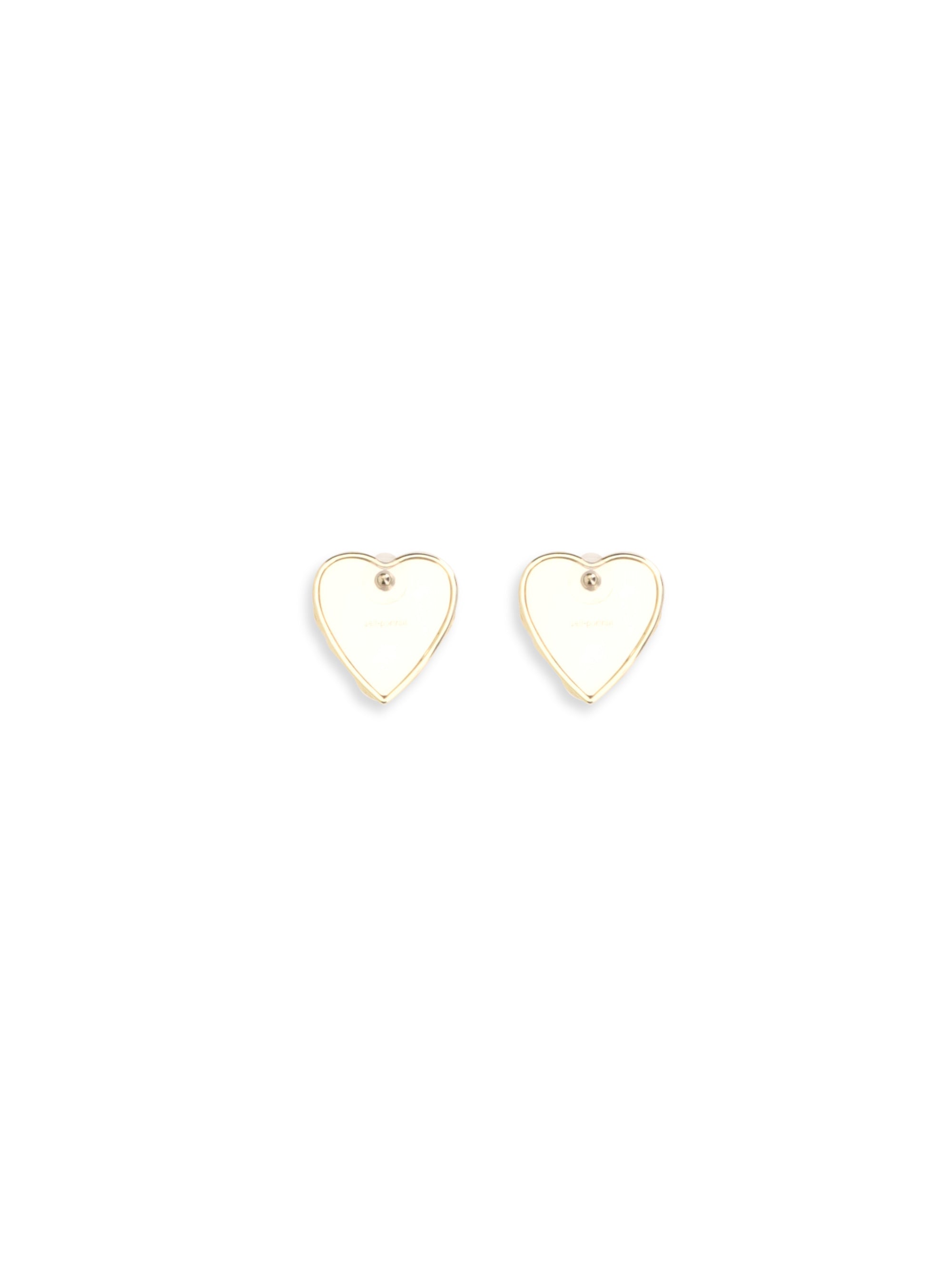 embellished heart earrings