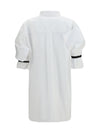shirt with elasticated sleeves