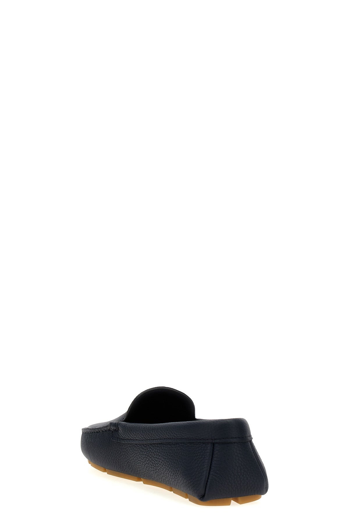 driver loafers in hammered leather