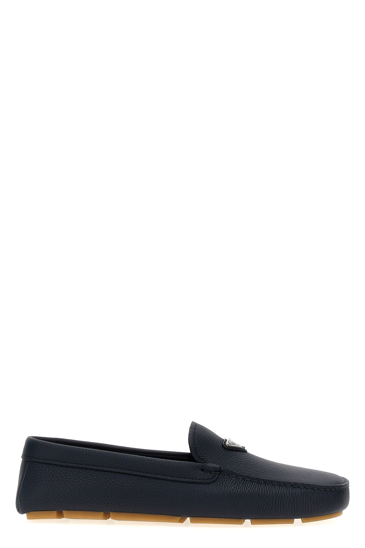 driver loafers in hammered leather