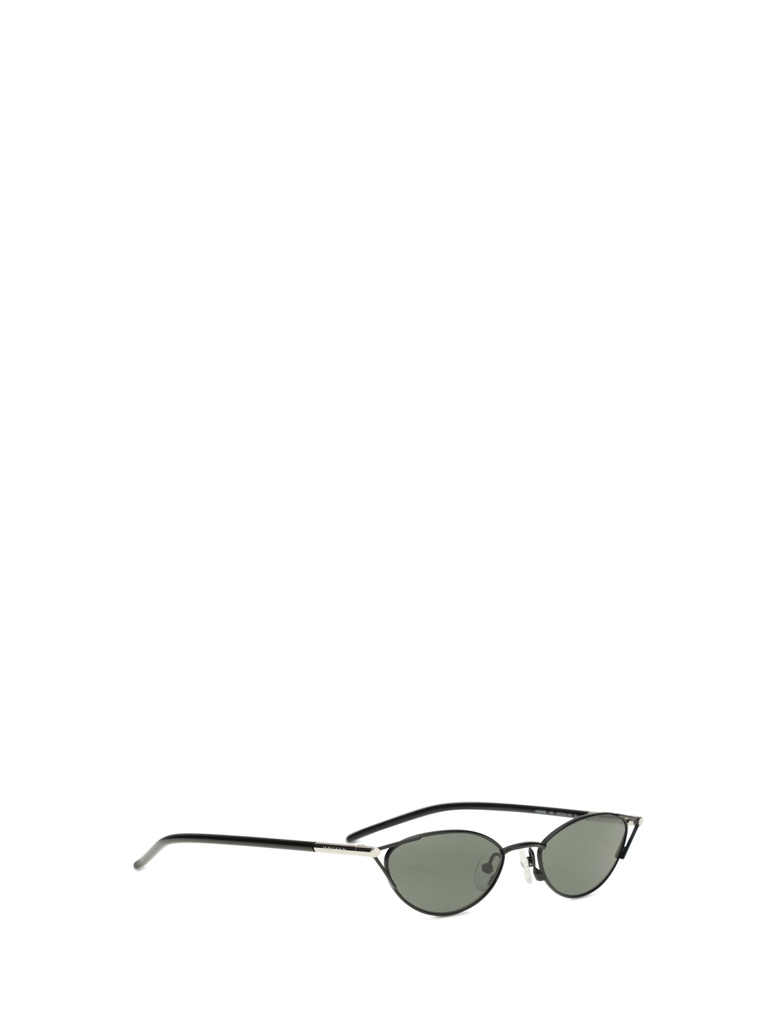 ALEXANDER MCQUEEN OS slim cat-eye sunglasses with t-bar