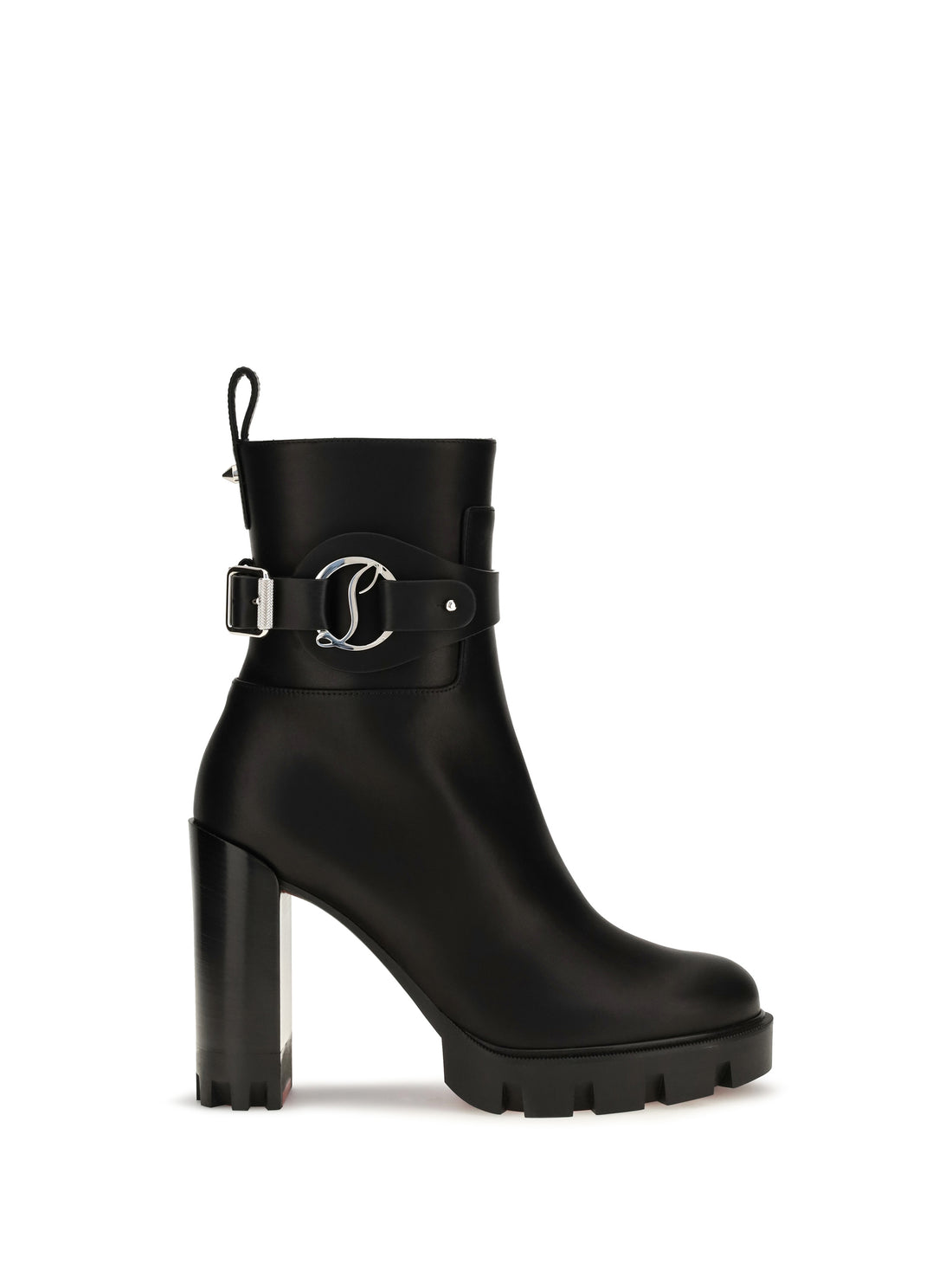 CHRISTIAN LOUBOUTIN 36.5 dianouchette lug leather ankle boots