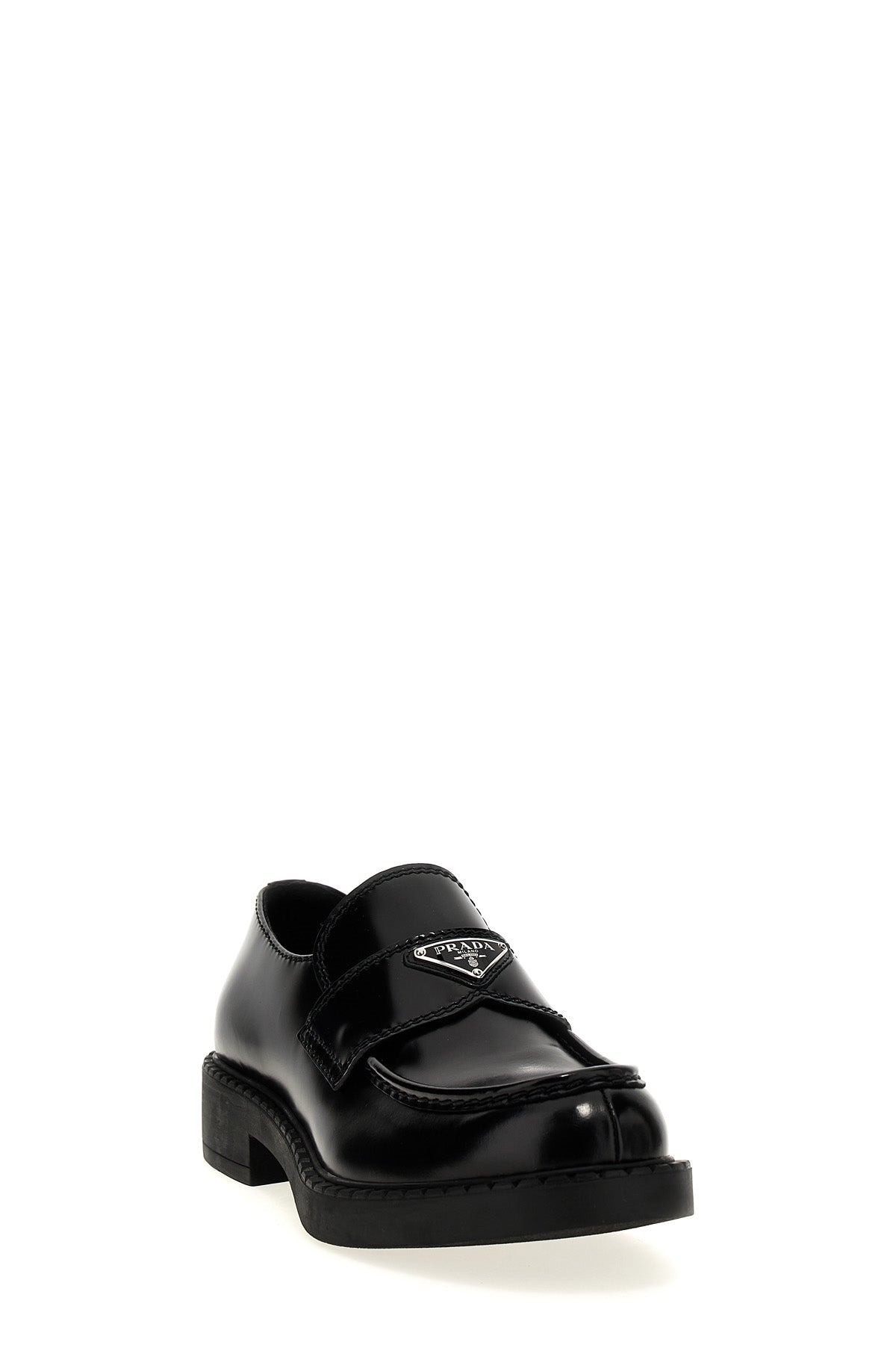 chocolate brushed leather loafers