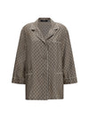 printed silk twill shirt