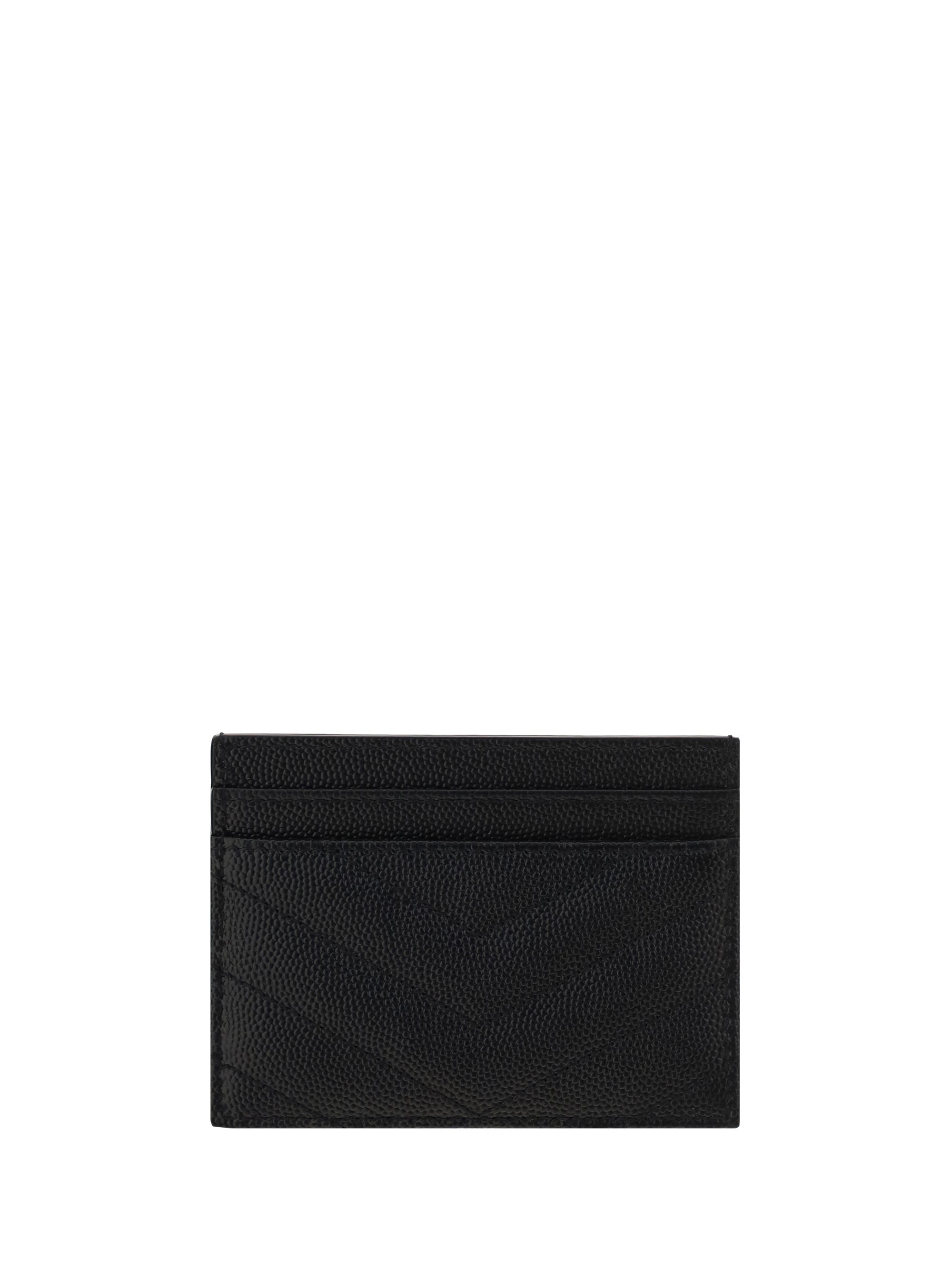 matelassé leather cardholder