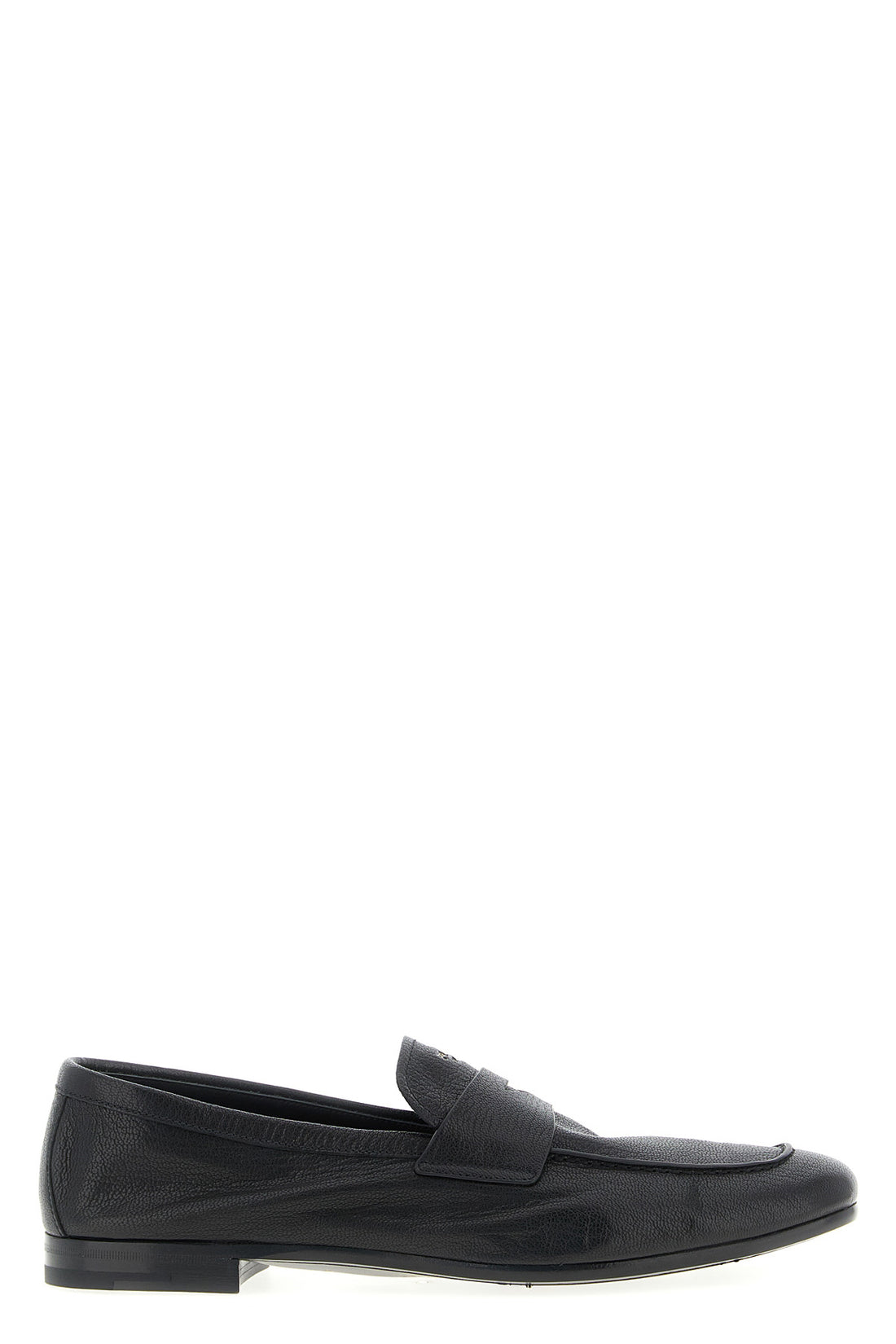 PRADA 8 garnet leather loafers