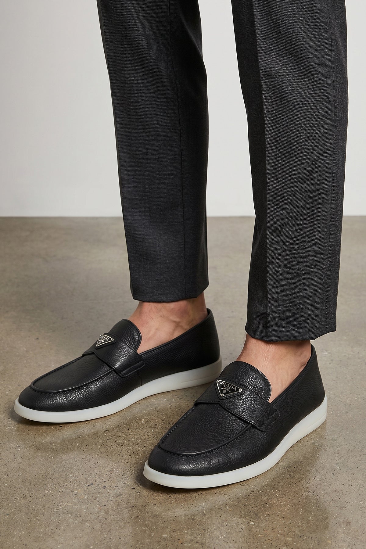 deer leather loafers