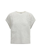 BRUNELLO CUCINELLI M dazzling water lillies t-shirt