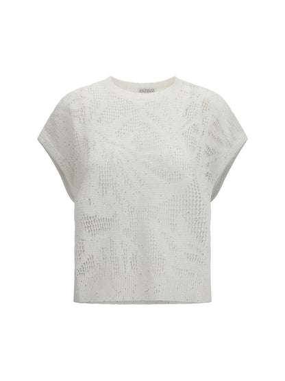 BRUNELLO CUCINELLI M dazzling water lillies t-shirt
