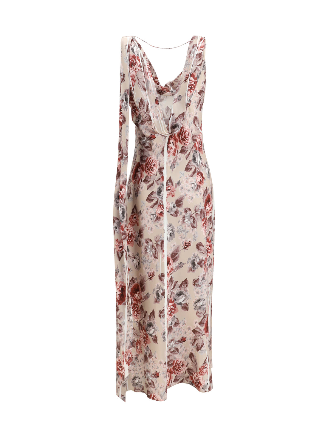 ACNE STUDIOS 36 draped floral-print dress