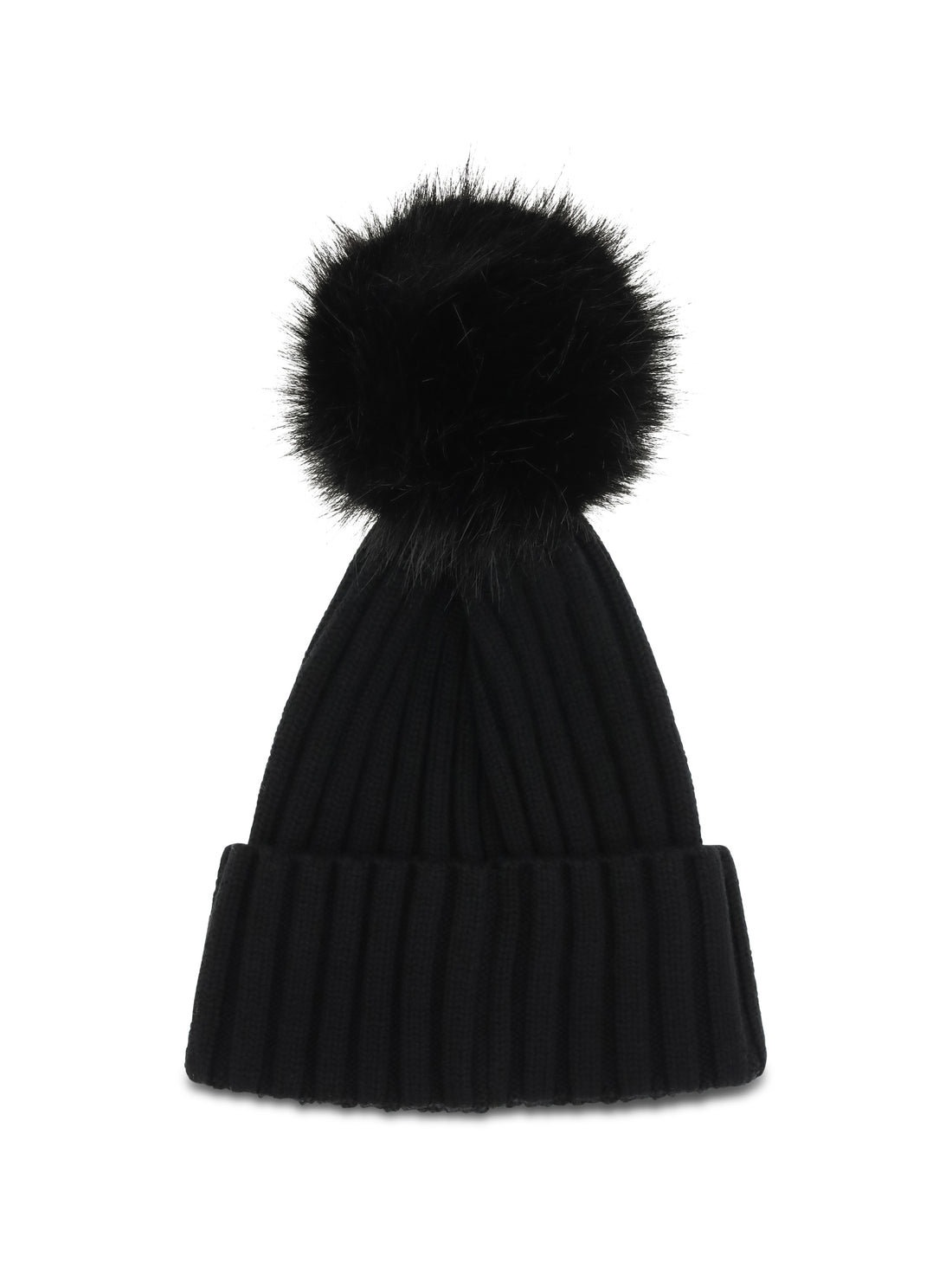 MONCLER OS wool hat with pom pom