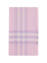 BURBERRY OS wool check wide scarf