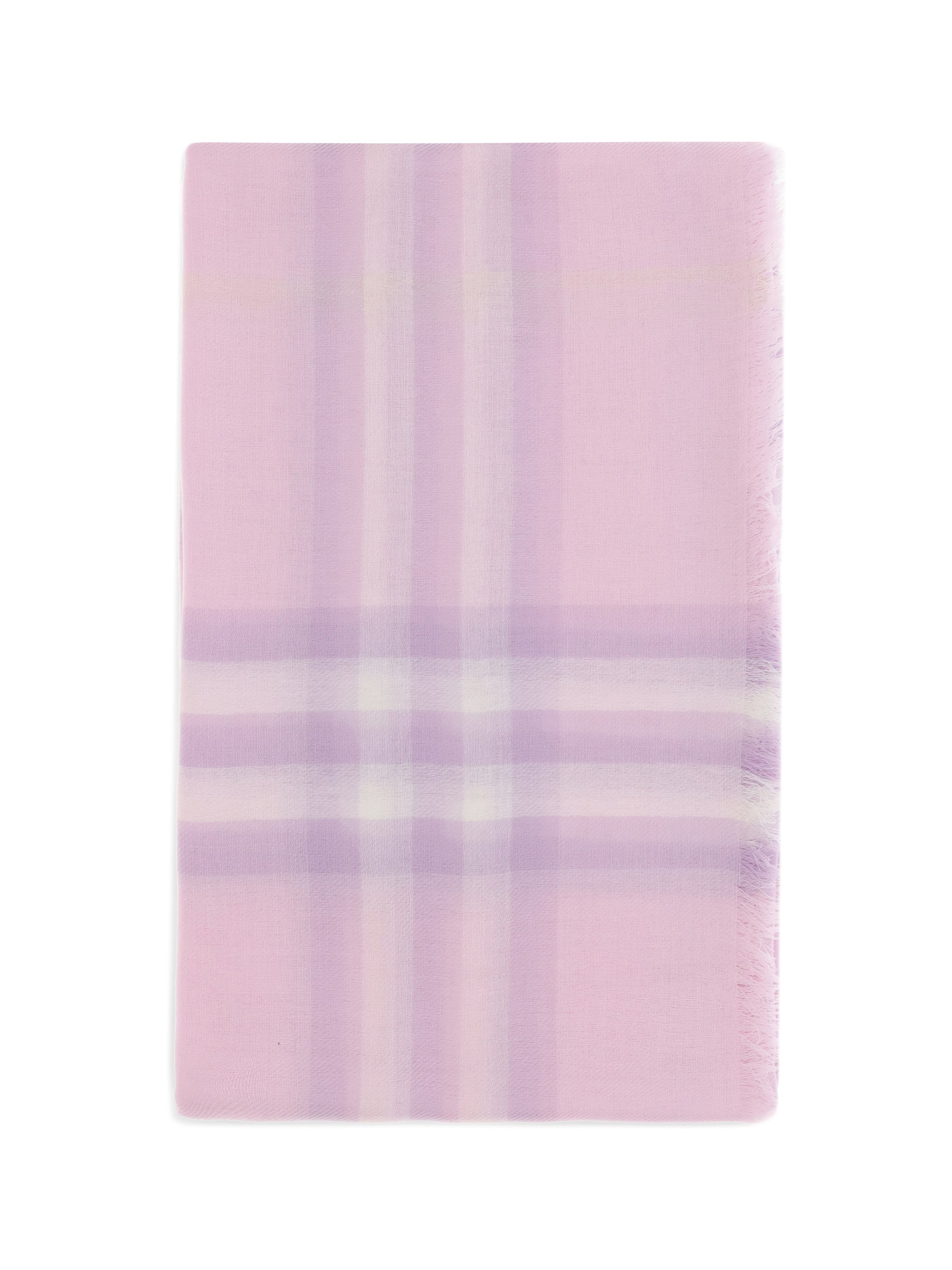 BURBERRY OS wool check wide scarf