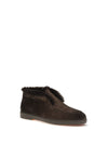 suede shearling ankle boots