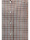 short-sleeved check shirt