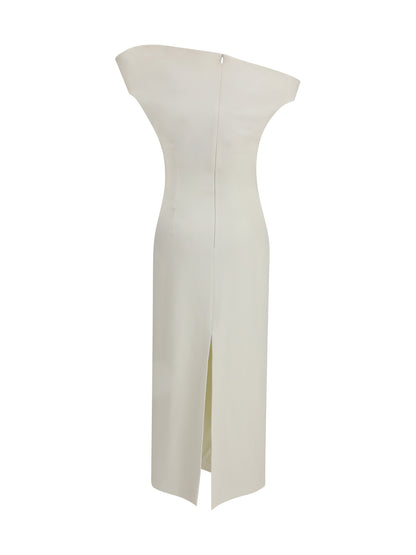 MAGDA BUTRYM 38 white off-shoulder midi dress