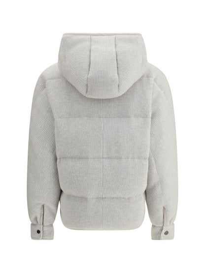 BRUNELLO CUCINELLI 42 lurex down jacket