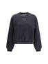 ALEXANDER WANG M crystal hotfix logo sweatshirt