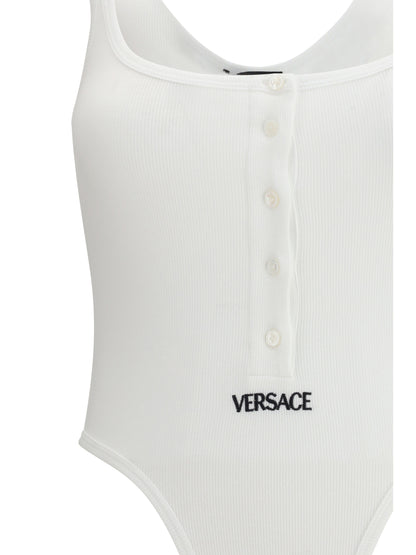 VERSACE 3 ribbed cotton bodysuit 