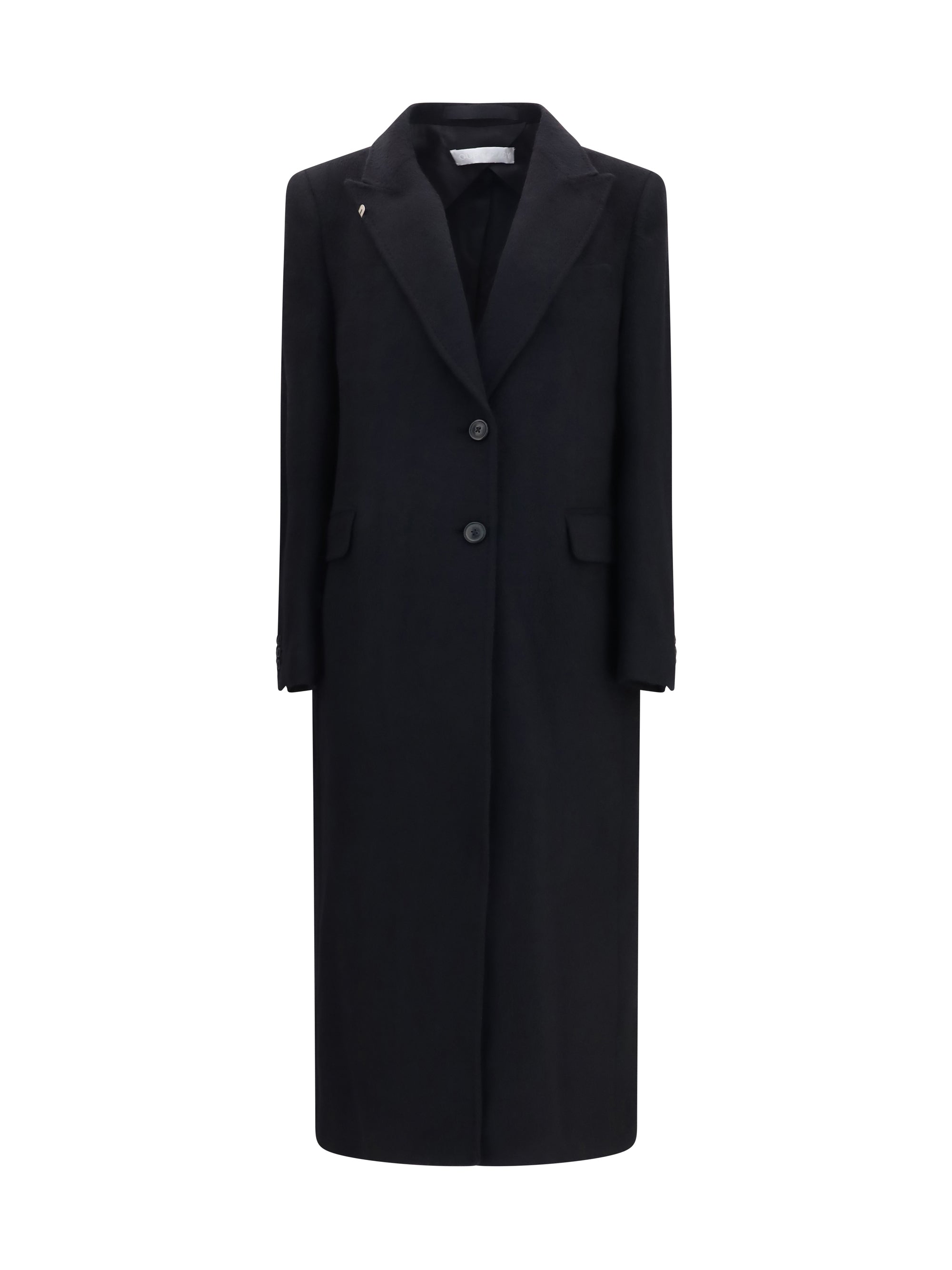 manta coat in mohair and wool blend