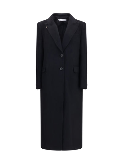 manta coat in mohair and wool blend