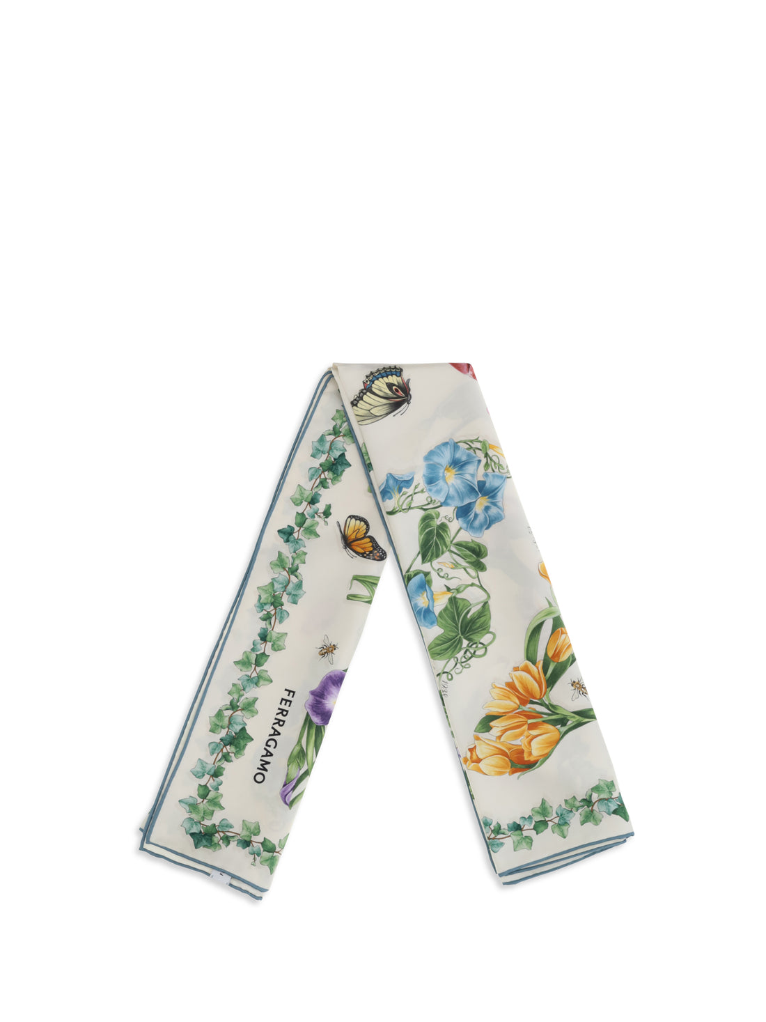 FERRAGAMO OS eden print silk scarf