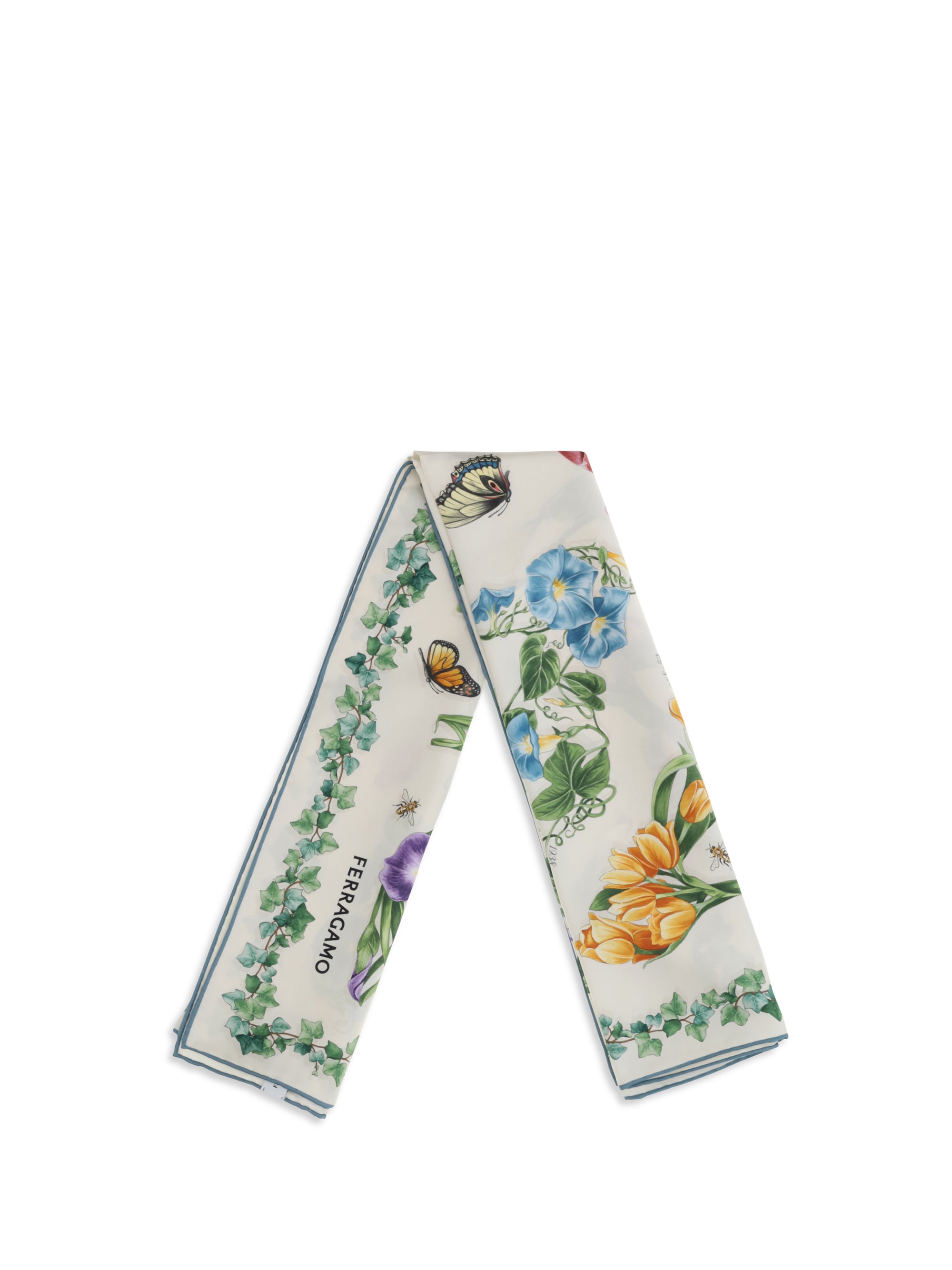 eden print silk scarf